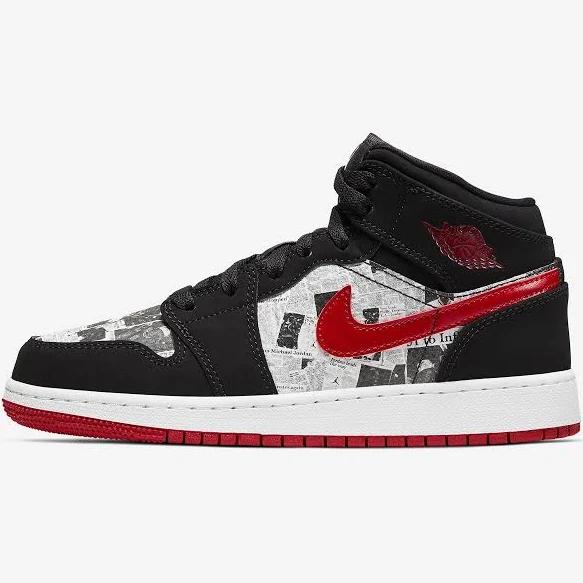 Jordan 1 Mid Newspaper Air Times (GS)