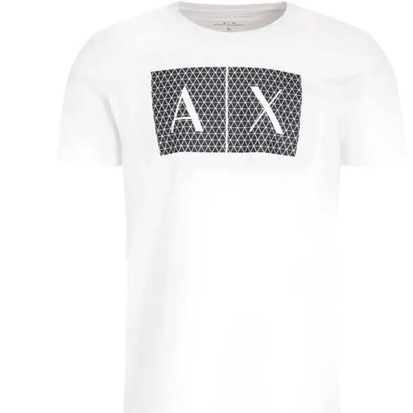 Armani Exchange Men Cotton Logo T-Shirt - Size S, White