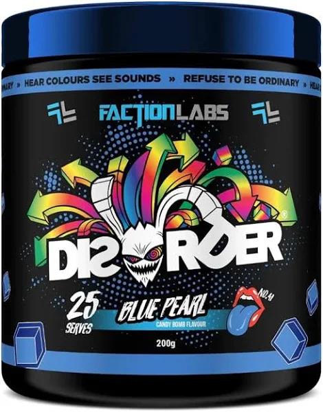 Faction Labs Disorder Pre-Workout Blue Pearl 25 Serves