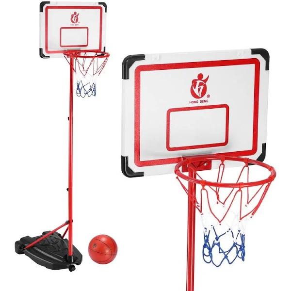 2m Portable Adjustable Basketball Stand Hoop System For Kids W Basketb