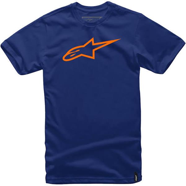 Alpinestars Ageless Classic T-Shirt - Navy/Orange - XL