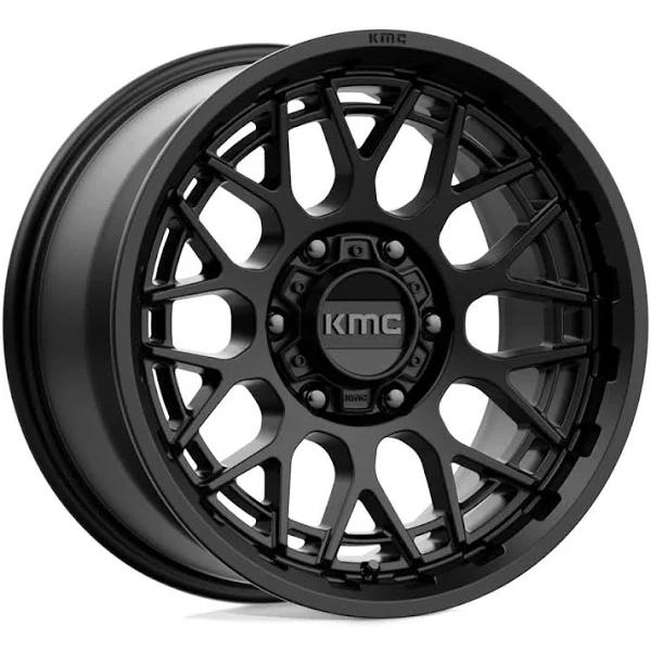 KMC KM722 Technic 17x8.5 6x120 +18 Offset Black Wheel