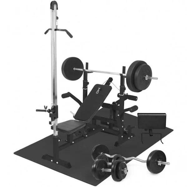 Gorilla Sports Multi-Gym Universal Set 46 Pieces in Black