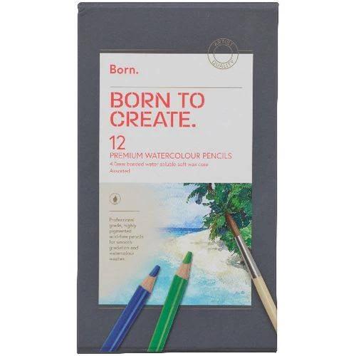 Born Better Premium Watercolour Pencils 12 Pack