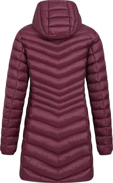 Mountain Warehouse Womens/Ladies Florence Long Padded Jacket Burgundy 6 UK Mixed Womens Padded Jacket