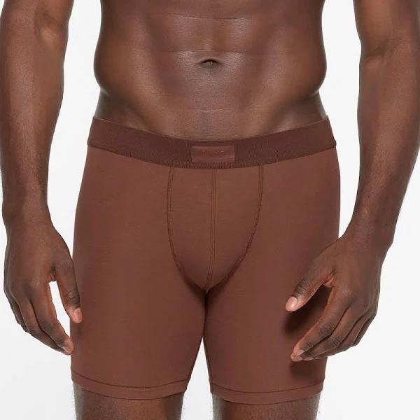 SKIMS Boxer Brief 5" | Brandy | Deep Neutral | SKIMS Cotton | M | Medium | Men's