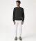 Lacoste Classic Fit Crew Neck Fleece Sweatshirt (Black)