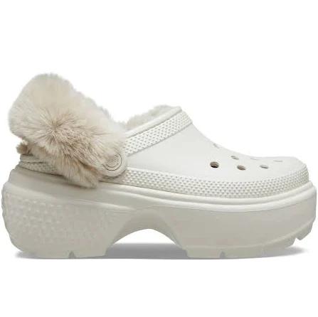 Crocs Off-White Stomp Lined Clogs