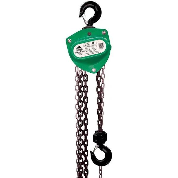 Beaver 503203 3S Industrial Manual Chain Block Green 2000kg 3M