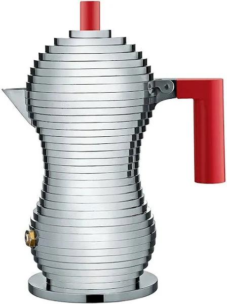 Alessi Pulcina Espresso Coffee Maker Red 1 Cup