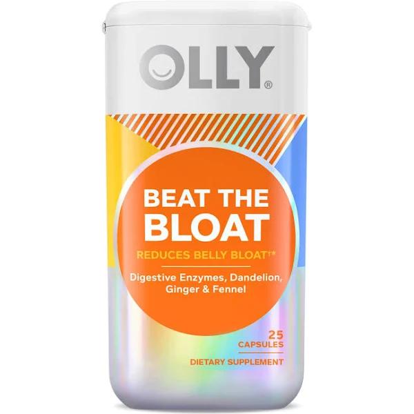 Olly Beat The Bloat Supplement, Digestive Support, Capsules, 25 ea