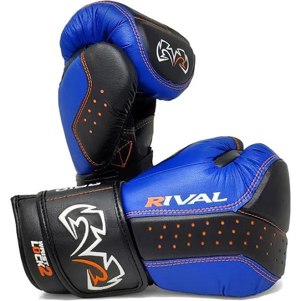 Rival RB10 Intelli-Shock Bag Gloves Black/Blue / M