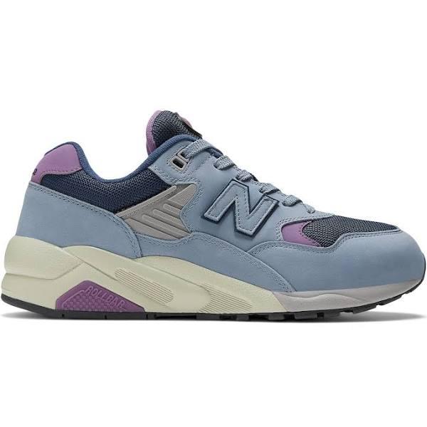 New Balance Unisex 580 Arctic Grey/Nb Navy/Dusted Grape - Size 10