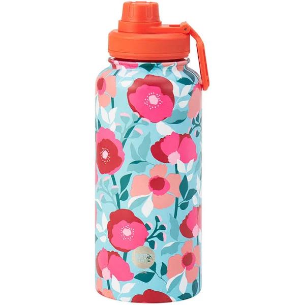 Annabel Trends Watermate 950ml Stainless Steel Drink Bottle Sherbet Poppies