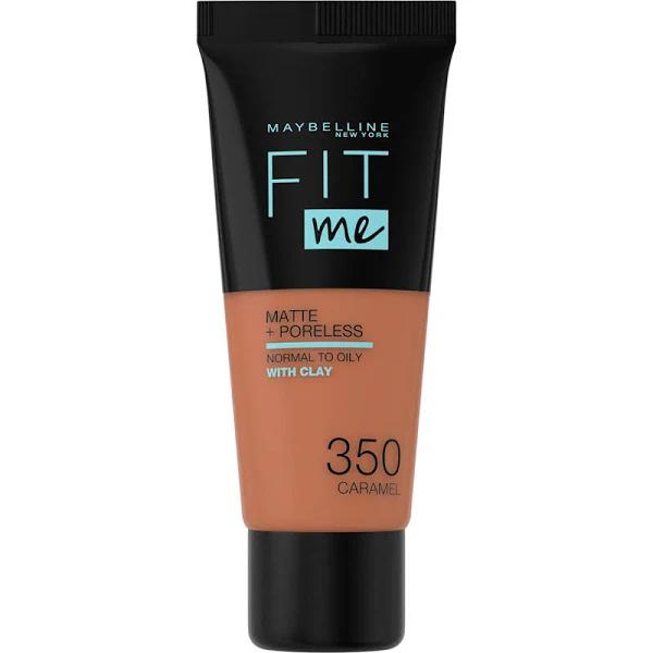 Maybelline New York - Foundation Fluide Fit Me Matte & Poreless - Normal to Oily Skin - 350 Caramel - 30ml