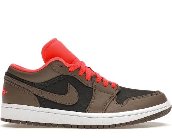 Air Jordan 1 Low SE 'Black Olive Bright Crimson' Sneakers | Women's Size 6