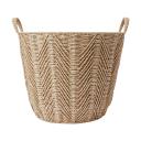 Kmart Round Herringbone Paper Rope Basket in Natural