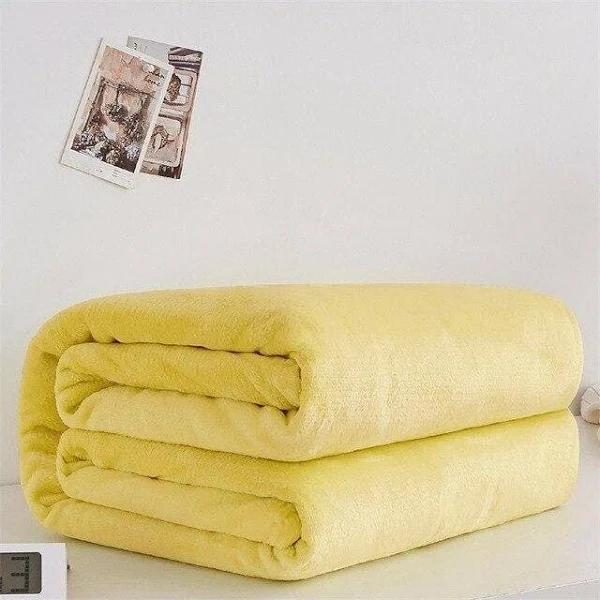 Super Soft Fleece Blanket 220gsm Light Weight Throw Bedspread