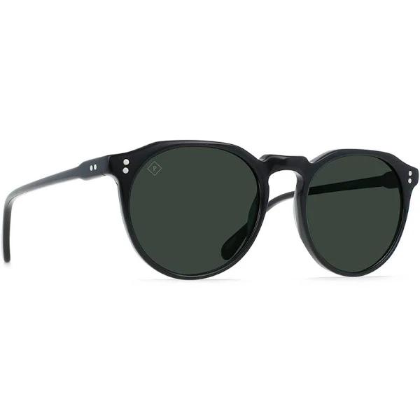 Raen Remmy 52 | Crystal Black/Green Polarised Sunglasses