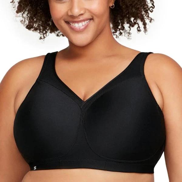 Glamorise 1006 Women's Sports Bra - Black, 42E