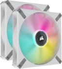 Corsair iCUE ML140 RGB Elite Premium 140mm White Fan 2-Pack