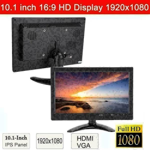 10.1in Lcd Display Monitor 16:9 1920x1080 Wled Backlight For