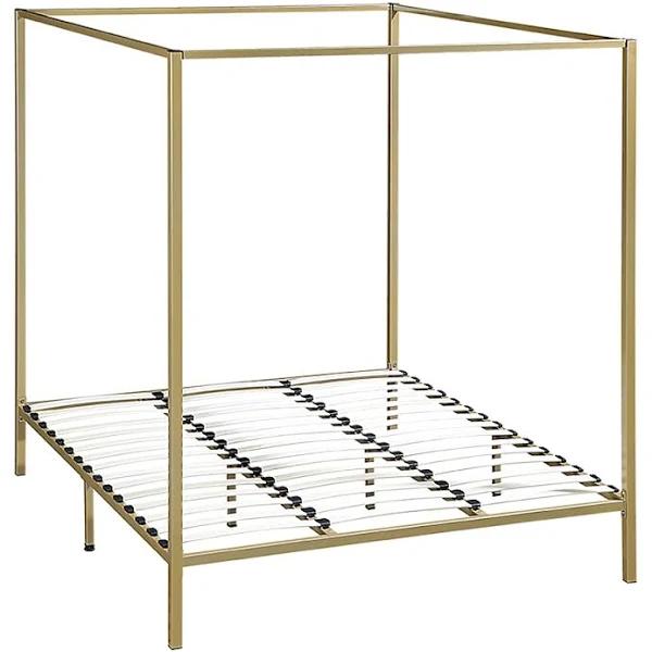 Arrow 4 Four Poster Bed Frame – King, Gold