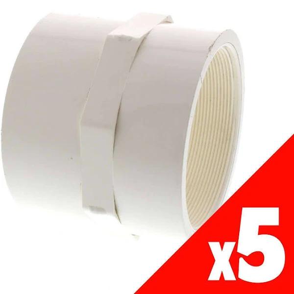 Dura Faucet Socket PVC 100mm Pressure Pipe Fitting Plumbing Water 5 Pack - AfterPay & zipPay Available