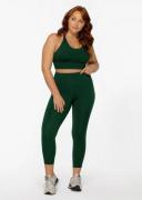 Lorna Jane Womens Longline Sports Bra Dark Green / L