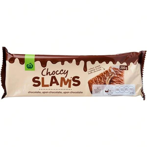 Woolworths Choccy Slams 200g