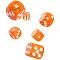 Oakie DOAKIE Dice D6 16 mm Translucent - Orange (12)