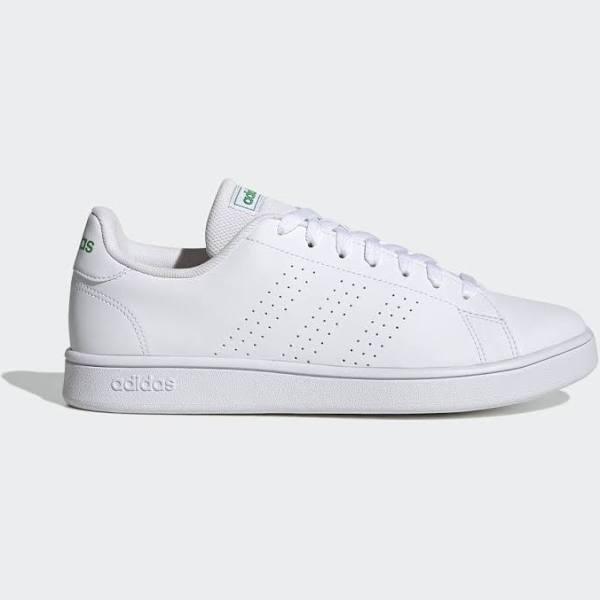 Adidas Advantage Base Court Lifestyle Shoes White / Green 10.5 - Men Tennis Trainers