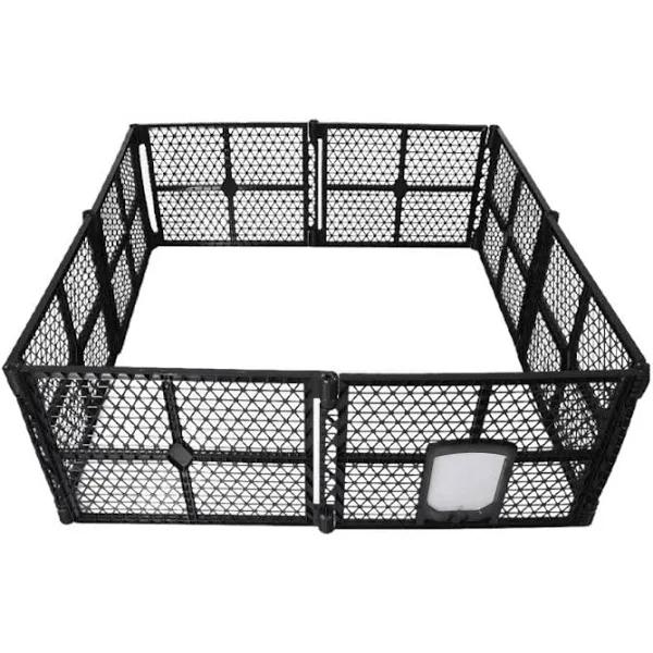 PaWz 8 Panel Dog Playpen Cage Enclosure Fence Puppy Plastic Play Pen Foldable - AfterPay & zipPay Available