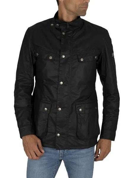 Barbour International Duke Wax Jacket - Black