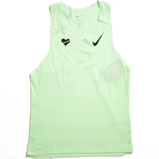 Mens Nike Aeroswift Dri-FIT ADV Running Singlet Vapour Green / XL