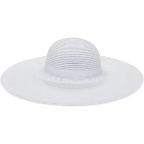 Morgan & Taylor Finola Floppy Hat in White OSFA