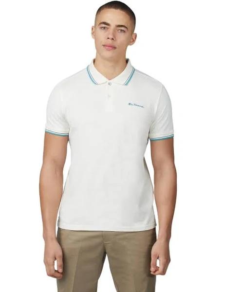 Ben Sherman Organic Signature Polo Ivory XX-Large