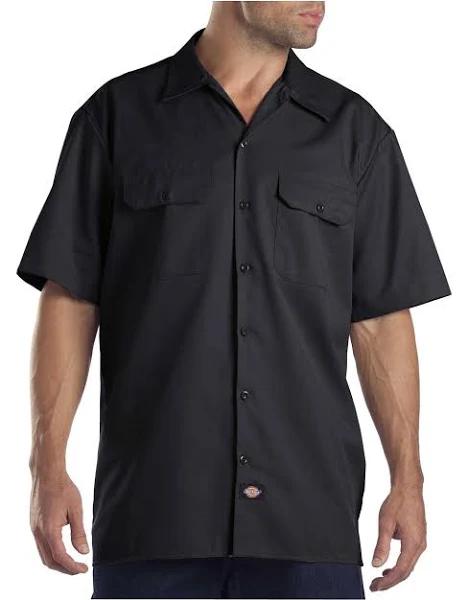 Dickies 1574 Short Sleeve Work Shirt - Black Mens 5XL