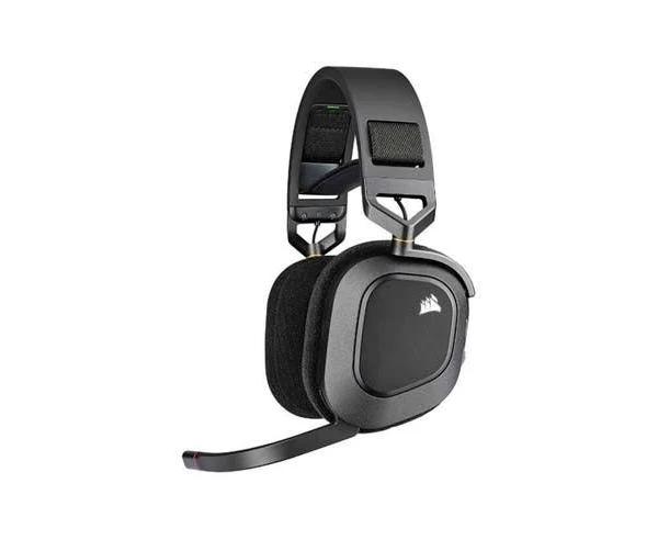 Corsair HS80 Max Wireless Steel Gray Dolby Atoms 3D, Pulse Sound, Hyper Fast Slipstream Wireless 20hrs - Gaming Headset PC,PS5, Headphones