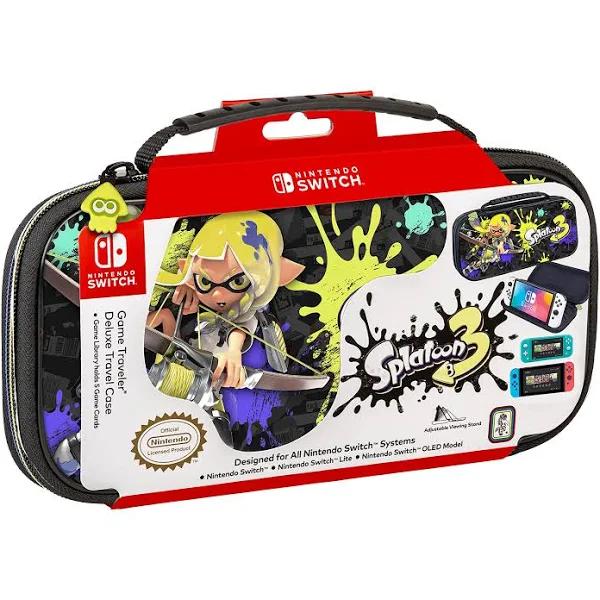 Nintendo 26cm Game Traveler Splatoon 3 Deluxe Case Carry Storage For Switch