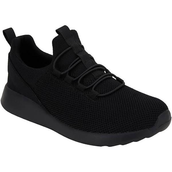 Kmart Comfort Sneakers with Elastic Laces-Black Size: 5