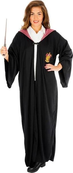 Harry Potter Unisex Adult Gryffindor Costume Robe Black/Burgundy One Size