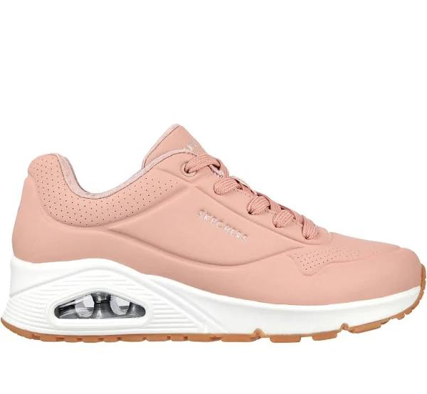 Skechers Uno - Stand On Air Shoes Light Pink White Women - 36.5