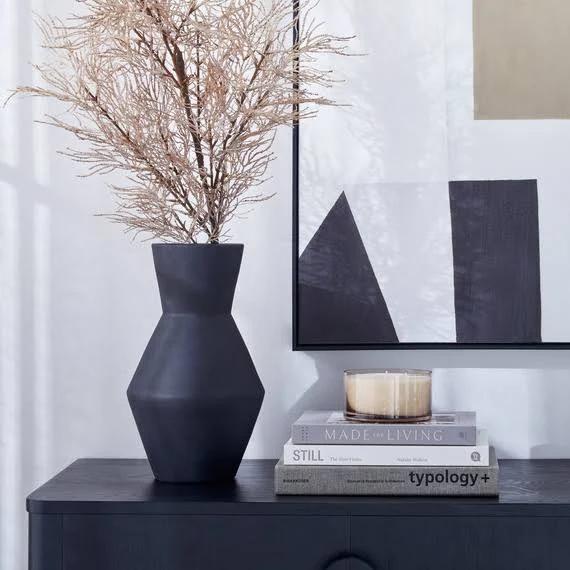 Abstract Vase Black by Freedom