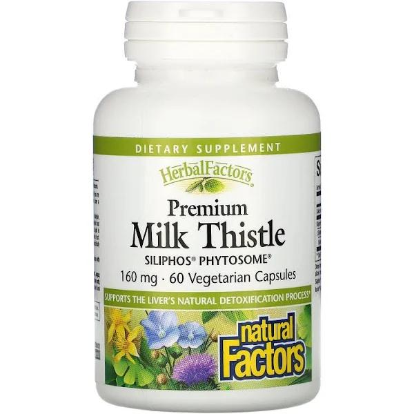 Natural Factors Premium Milk Thistle 160 MG 60 Vegetarian Capsules