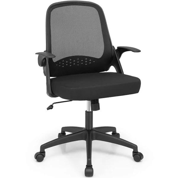 Giantex Mesh Office Chair Ergonomic Armchair Computer Desk Chairs Height Adjustable Seat Office Home Work Black