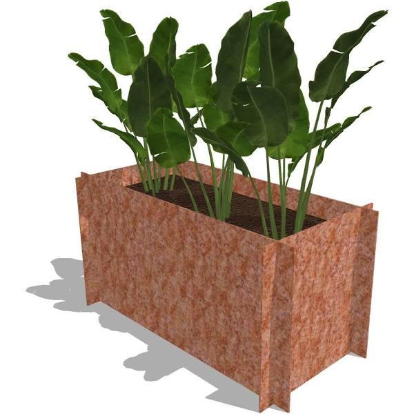 Greenlife Corten Steel Raised Garden Bed - 900 x 450 x 450mm