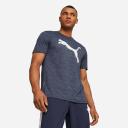 Puma Train Favourite Heather Cat Tee M / Navy Heather