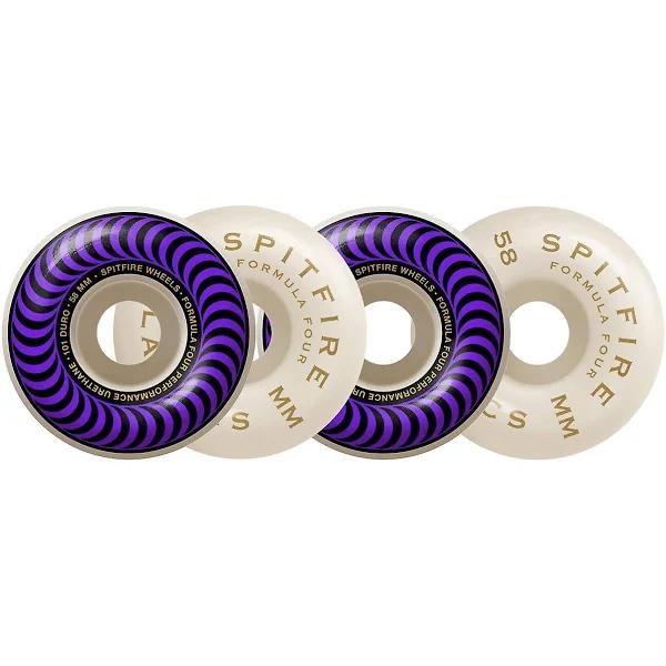 Spitfire Skateboard Wheels F4 101D Classic Swirl 58mm Purple