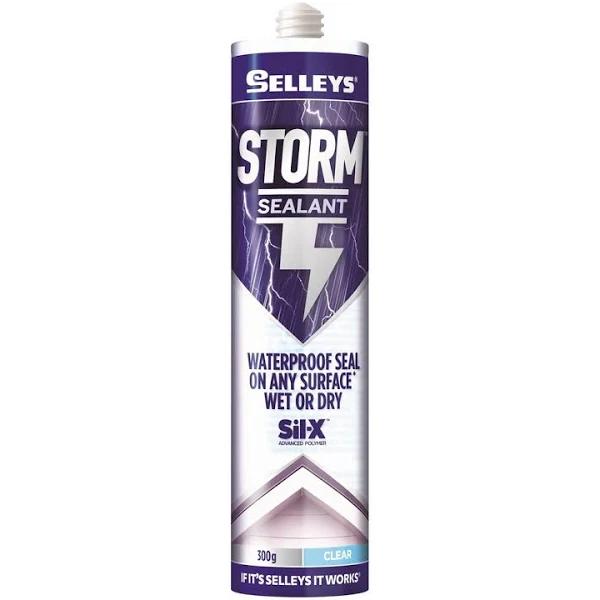 Selleys 101039 290ml Waterproof Clear Storm Sealant